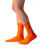 Tiger Orange crew čarape Good Willy – premium pamuk
Narandžaste crew čarape – detalj logotipa tigra
Tiger Orange čarape na nozi – lifestyle prikaz
Premium narandžaste čarape – close up teksture
Carape na nozi narandzaste